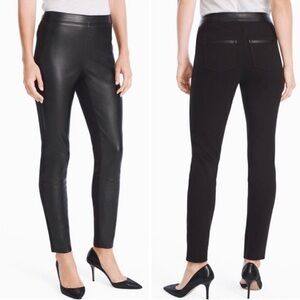 White House Black Market - Black faux leather on front and PONTE on back. (4)